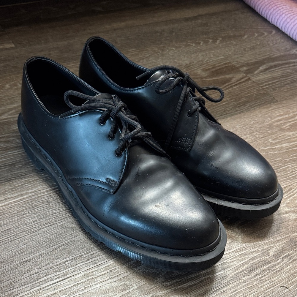 Men's Black Dr. Martens 1461 smooth mono